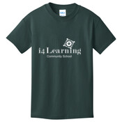 YOUTH, T-Shirt, Short Sleeve, Full Chest, i4Learning logo_White