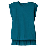 Women's Flowy Muscle Tee with Rolled Cuffs