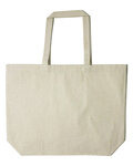 Jumbo Recycled Midweight Gusseted Canvas Tote