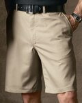 Men's Plain Front Shorts
