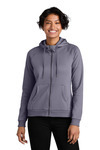 Women's Organic CVC Fleece Full Zip Hoodie