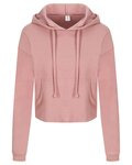 Women's Girlie Cropped Hooded Fleece with Pocket