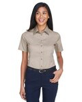 Women's Easy Blend™ Short Sleeve Twill Dress Shirt with Stain-Release