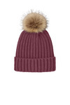 Faux Fur Pom Beanie