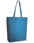Cotton Denim Gusseted Tote Bag