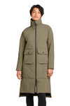 Women's Sashiko Stretch Puffy Long Jacket