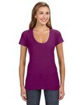 Ladies' V-Neck Slub T-Shirt