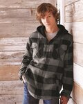 Men's Quilted Flannel Hooded Jacket