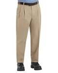 Men's Odd-Extended Sizes Pleated Twill Slacks
