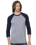 Unisex Triblend Three-Quarter Sleeve Raglan T-Shirt