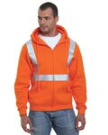 Men's USA-Made Hi-Visibility Full-Zip Hooded Sweatshirt