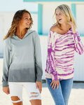 Women's French Terry Ombré Hooded Sweatshirt
