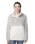 Unisex Fuzzy Half-Snap Fleece Pullover