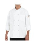 100% Polyester Ten Pearl Button Chef Coat