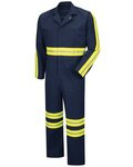 Men's Extended Sizes Twill Action Back Coverall