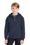 Youth NuBlend ® Full Zip Hooded Sweatshirt