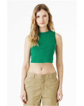 Ladies' Micro Rib Muscle Crop Tank